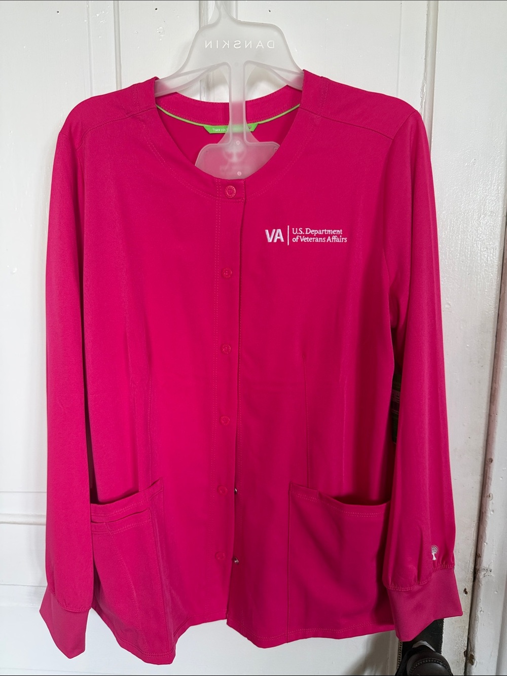 healing hands Hot Pink Women's Medical Jacket scrubs